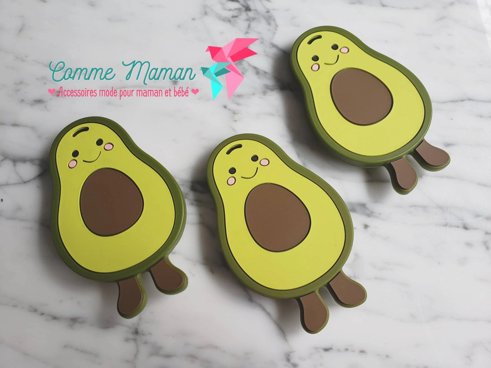 Jouet de dentition AVOCAT, accessoire de dentition en silicone alimentaire, jouet à mordiller, poussée dentaire, cadeau de shower