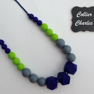 Collier de d'allaitement CHARLES, collier de dentition, portage, cadeau de shower