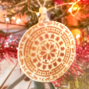 Boule de Noël en bois