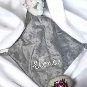 Doudou mouchoir panda personnalisé