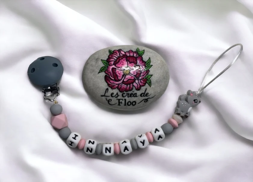 Attache tétine personnalisée biche – Image 2