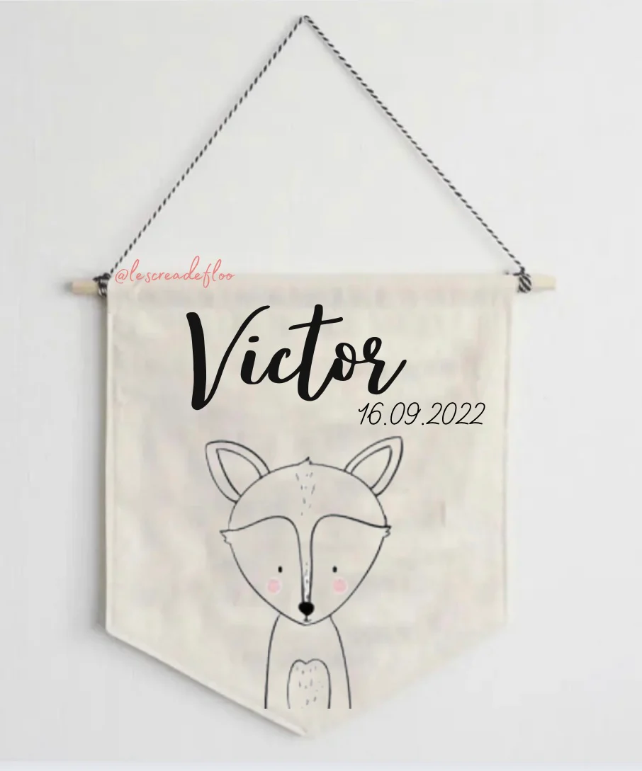 Fanion décoration chambre, naissance – Image 3