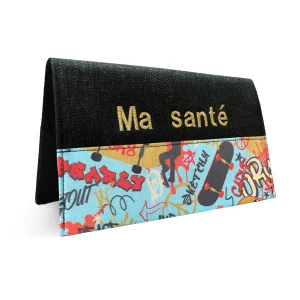 Protège carnet de santé personnalisé Lolikö Skateboard