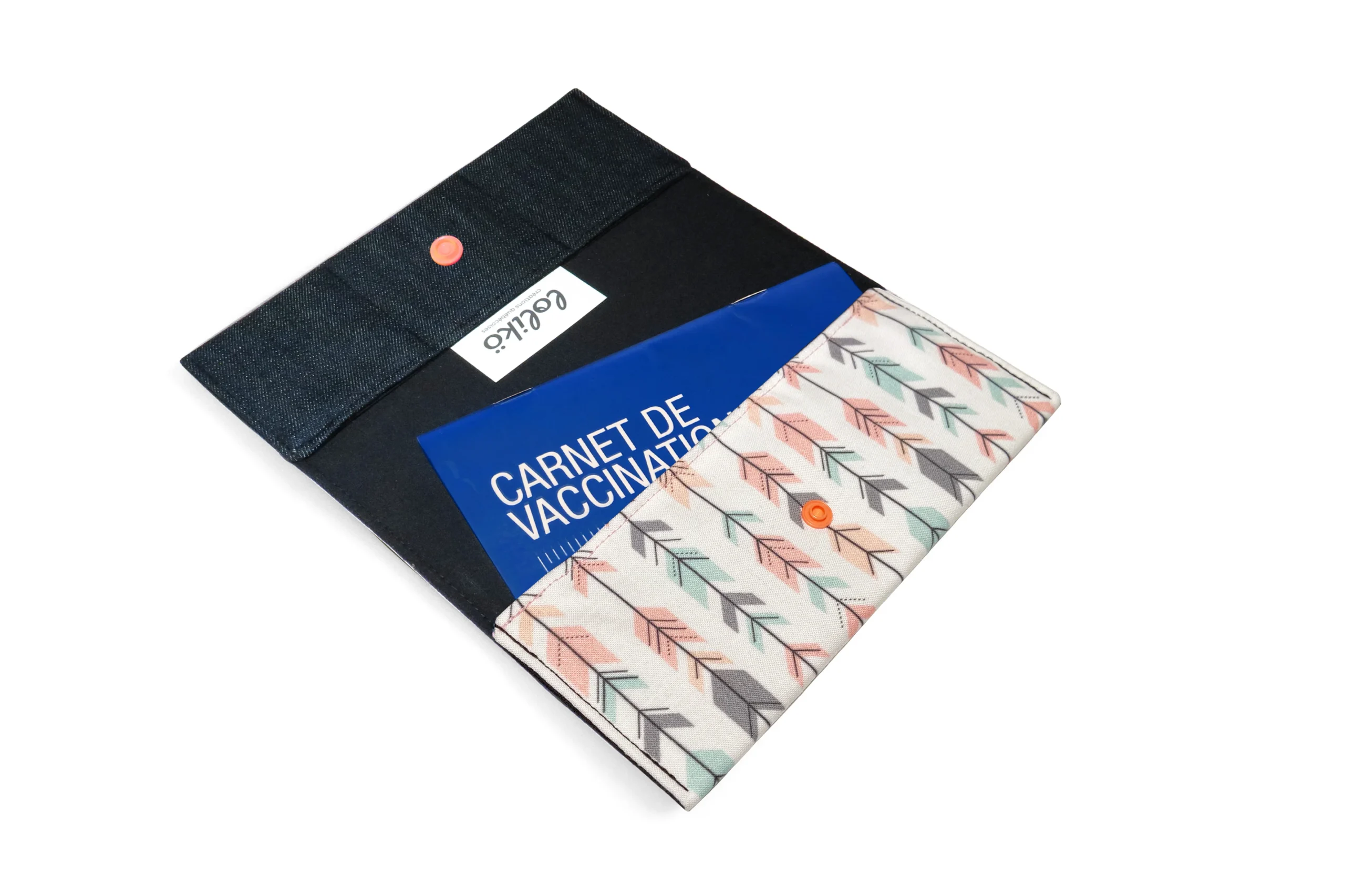Protège carnet de santé personnalisé Lolikö Flèche corail – Image 6