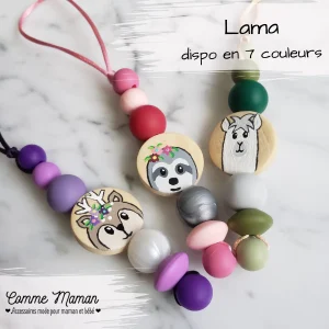 Identificateur LAMA, ALPAGA, tirette à fermeture éclair, sac d'école, étui à crayons