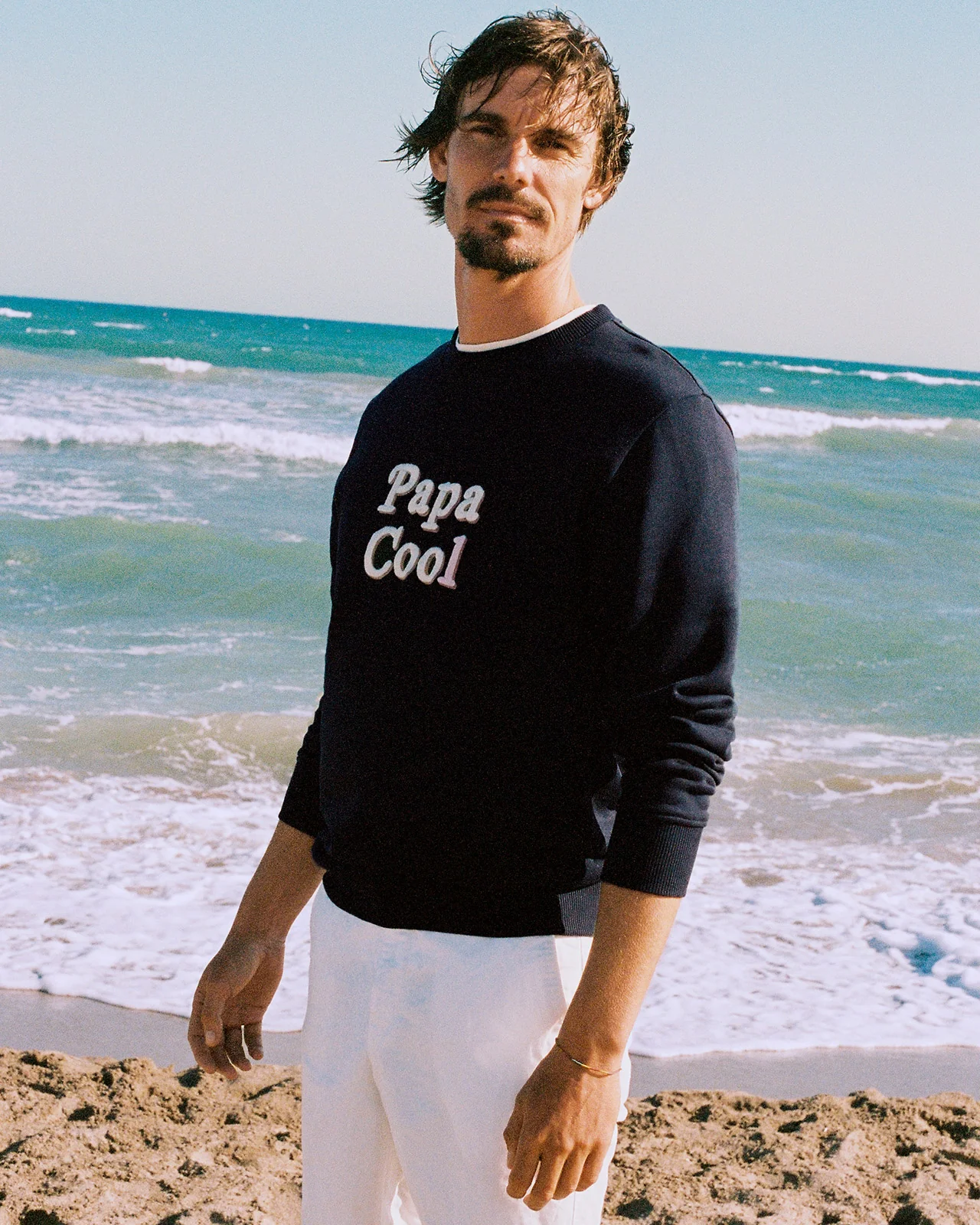 Le duo de sweats Papa cool / Mini cool en coton bio - charbon – Image 4