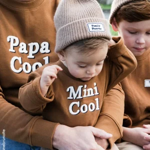 Le sweat Mini cool en coton bio - caramel
