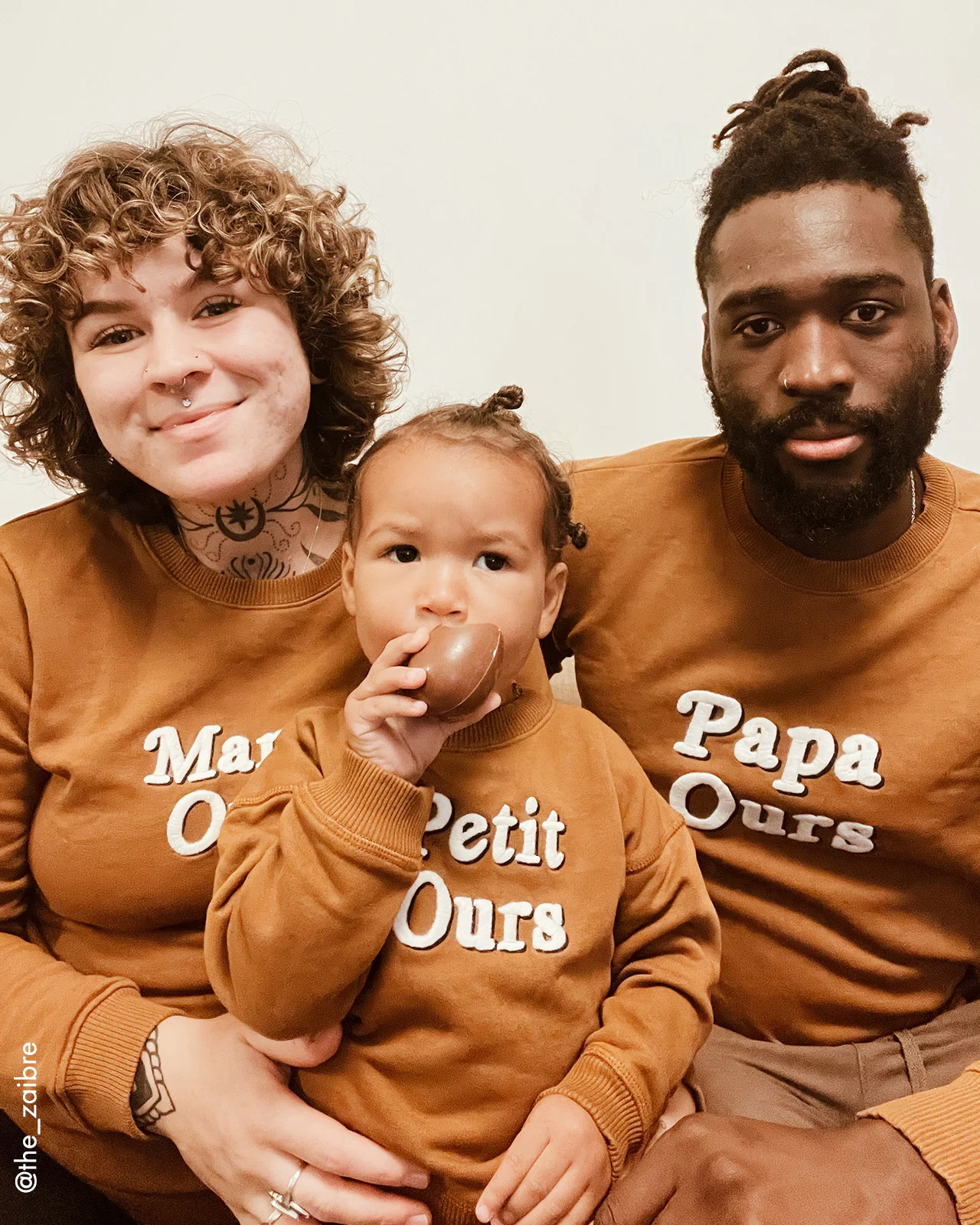 Le sweat Papa ours en coton bio - caramel – Image 5