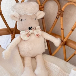 Peluche Mouton personnalisable - Léon le Mouton - Minky Ecru