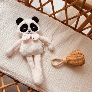 Peluche Panda personnalisable - Ada le panda - Minky Ecru