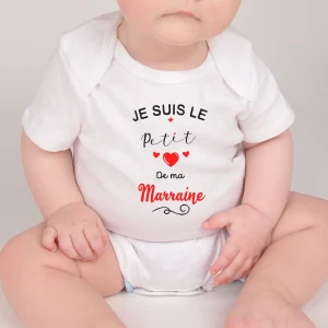 Body bébé petit coeur de ma Marraine