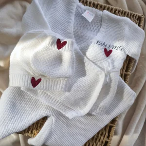 Ensemble Cache Cœur  - Bébé PMA