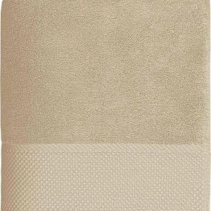 Drap de douche bordure nid d'abeille 70x140 cm personnalisé