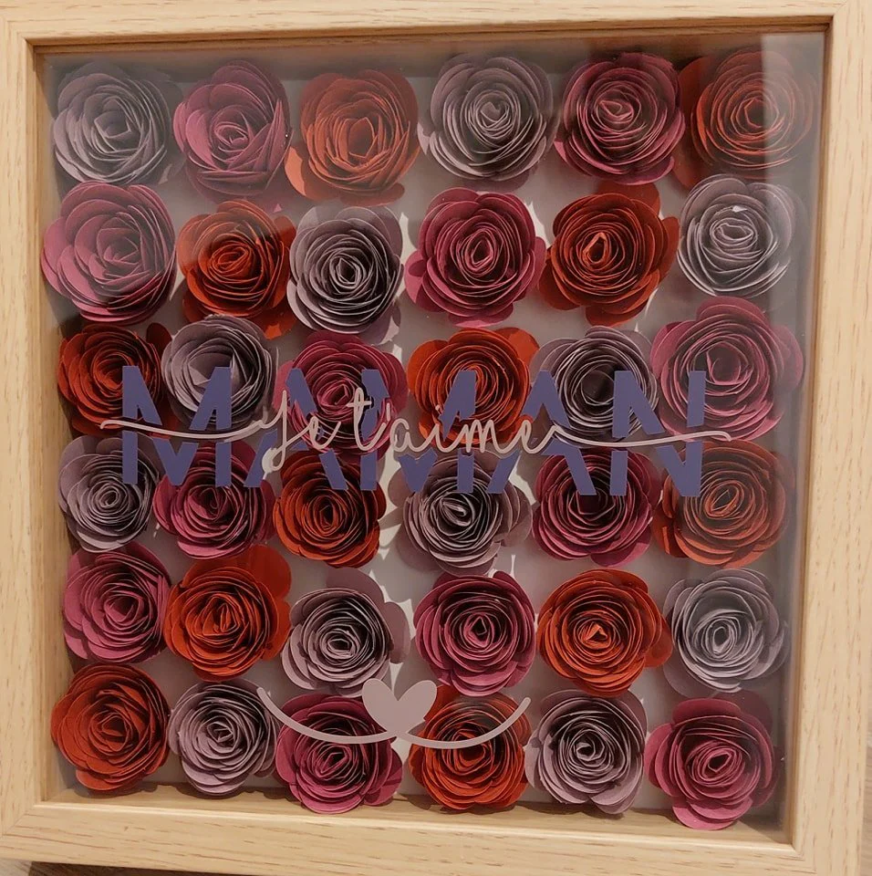 Tableau personnalisé fleur 3D – Image 6