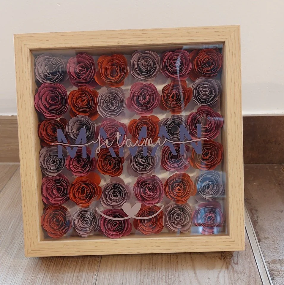 Tableau personnalisé fleur 3D – Image 4