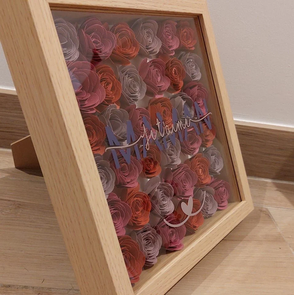 Tableau personnalisé fleur 3D – Image 5