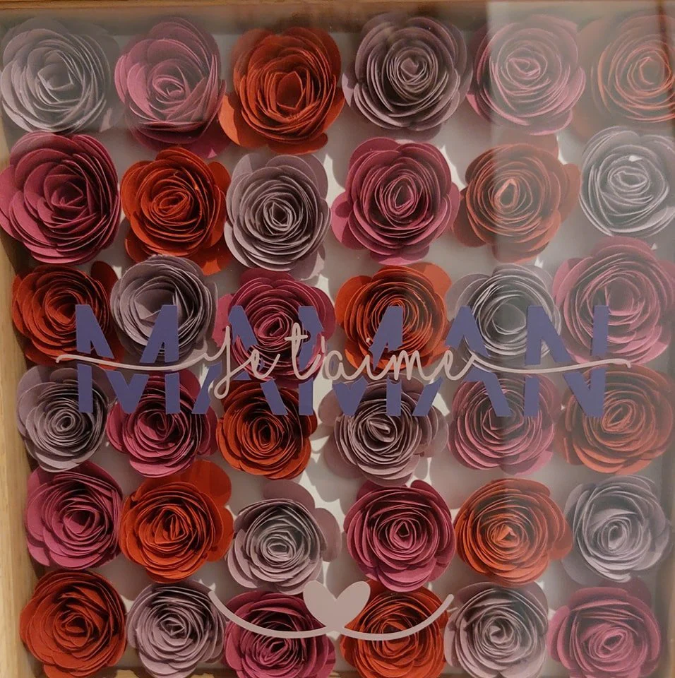 Tableau personnalisé fleur 3D – Image 3