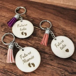 Porte clé personnalisé annonce grossesse