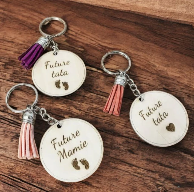 Porte clé personnalisé annonce grossesse
